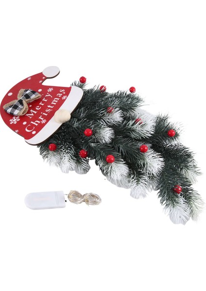 Ön Kapı Için Noel Çelengi, Kapı Pencere Duvarı Için, Işıklı (Yurt Dışından)