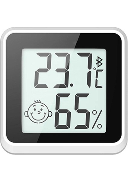 Bluetooth Uyumlu Termometre LCD Dijital Sıcaklık Sensörü Siyah (Yurt Dışından)