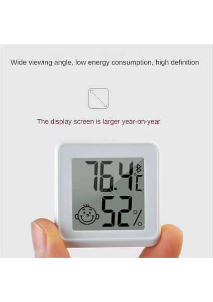 Bluetooth Uyumlu Termometre LCD Dijital Sıcaklık Sensörü Siyah (Yurt Dışından) fırsatları