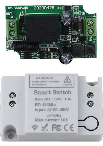 433MHZ Evrensel Akıllı Kablosuz Uzaktan Kumanda Anahtarı Ac 220V,A (Yurt Dışından) indirimleri