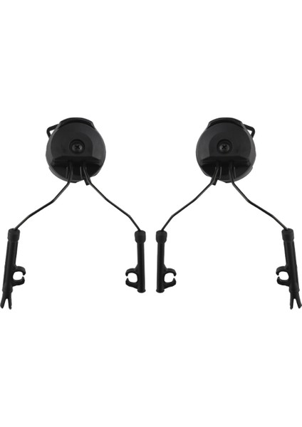 Kask Hızlı Ray Bağlantı Parçaları Kulaklık Ray Adaptörü Kulaklık Tutucu Seti-Siyah (Yurt Dışından) fırsatları