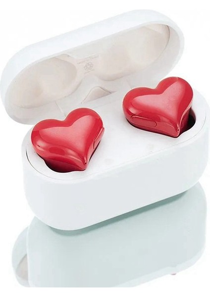 Love Bluetooth Kulaklık Su Geçirmez Kolay Eşleştirme Kalpli Kulaklık, Pembe (Yurt Dışından)