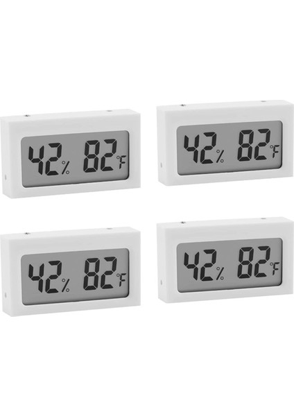 4pcs Araç Sürüngen Termometre Beyaz (Yurt Dışından)