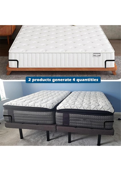 2pcs Yatak Tutucu Çubuğu Yatak Durdurucunun Kaymasını Önler (Yurt Dışından)