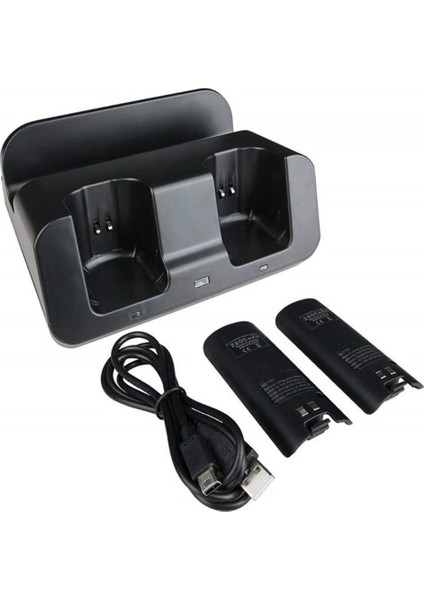 Wii U Gamepad Denetleyicisi Için Akıllı Şarj Istasyonu Bağlantı Istasyonu A9LC(SIYAH) (Yurt Dışından)