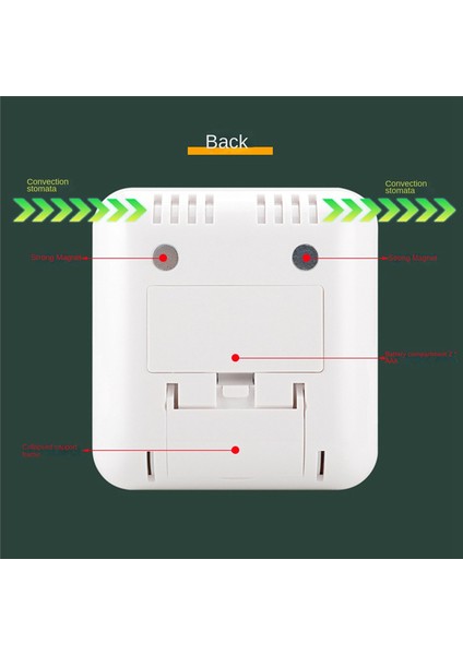 Elektronik Dijital Sıcaklık Nem Ölçer Termometre Siyah (Yurt Dışından) fiyatları
