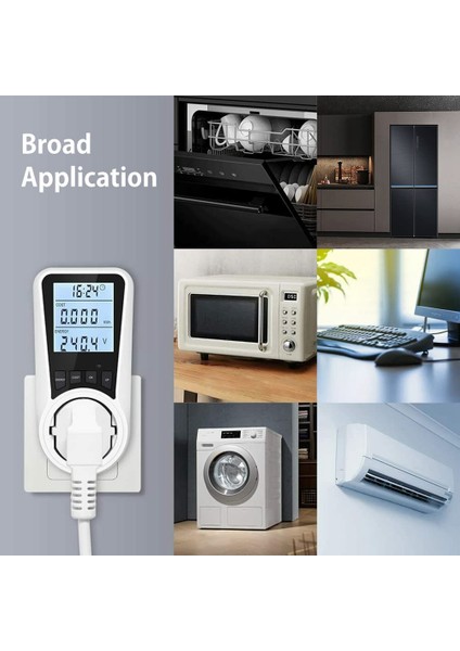 2x Soket Elektrik Sayacı, Arkadan Aydınlatmalı, LCD Ekran, Ab Tak (Yurt Dışından) fırsatları