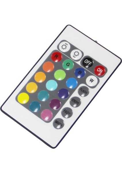 2x LED Rgb Kontrol Cihazı Steuerung Ir Fb 24 Tasten Weiss 12V (Yurt Dışından)