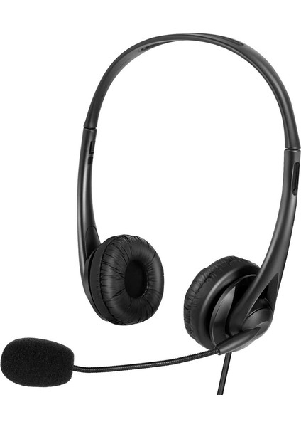 Skype Için Cep Telefonu Için Mikrofon 3.5mm/usb Tak Kulaklık, Siyah (Yurt Dışından)