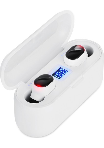 M18A Bluetooth Kulaklık, Tws Su Geçirmez Kablosuz Kulaklık(Beyaz) (Yurt Dışından)