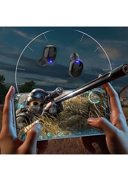 M18A Bluetooth Kulaklık, Tws Su Geçirmez Kablosuz Kulaklık(Beyaz) (Yurt Dışından)