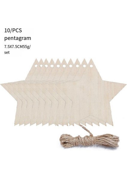 Ahşap Dilimleri Dıy Ahşap Süsler Sicim ile Bitmemiş Ahşap Kolye (Yurt Dışından)