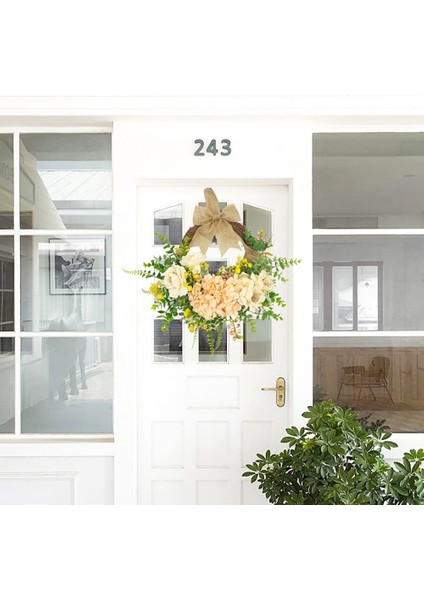 Ön Kapı Düğün Dekorasyonu Için Yapay Ortanca Çelenk (Yurt Dışından) modelleri