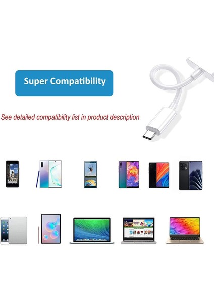 USB C - 3,5mm Kulaklık ve Şarj Adaptörü,(Beyaz) (Yurt Dışından) modelleri