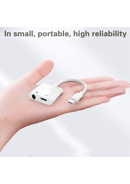 USB C - 3,5mm Kulaklık ve Şarj Adaptörü,(Beyaz) (Yurt Dışından) fırsatları
