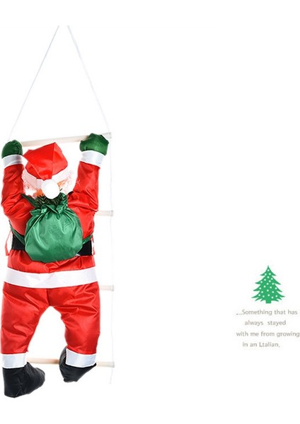 Noel Süslemeleri Tırmanma Halat Merdiven Noel Baba Kolye A (Yurt Dışından)
