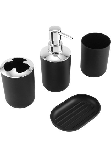 Parça Plastik Banyo Aksesuar Seti, Diş Fırçalığı Kablı (Siyah) (Yurt Dışından) modelleri