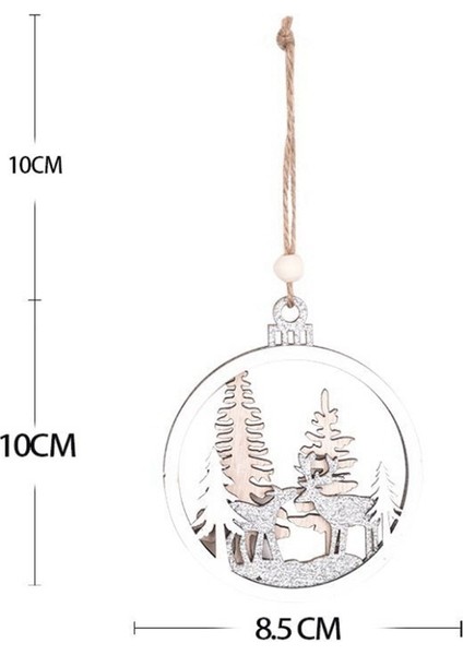 Noel Asılı Ahşap Süsler, Ahşap Küçük Top Ren Geyiği B (Yurt Dışından) modelleri