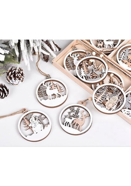 Noel Asılı Ahşap Süsler, Ahşap Küçük Top Ren Geyiği B (Yurt Dışından) fırsatları