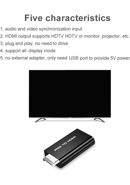 Erkekten Kadına Ps2 Ekranından HDMI Uyumlu Ses Videosuna (Yurt Dışından) fırsatları