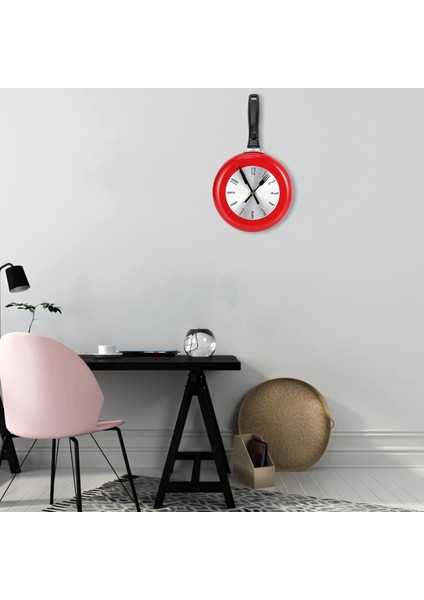 Duvar Saati Metal Tava Tasarımı 8 Inç Saatler Mutfak Dekorasyonu (Yurt Dışından) modelleri
