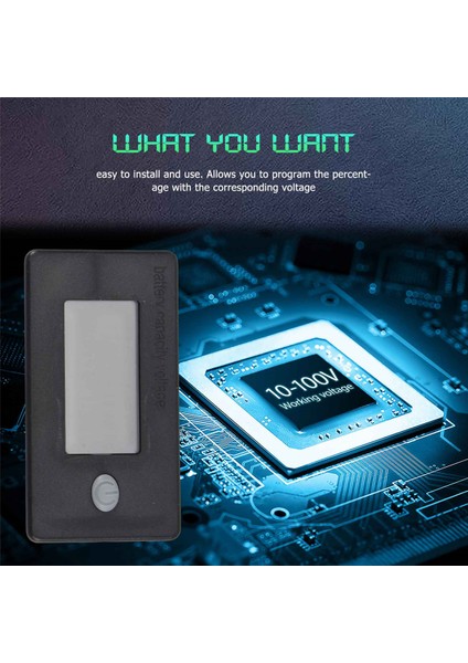 Kapasite MONITÖRÜ,10-100V METRE,12V 24V 48V Yüzde (Yurt Dışından) modelleri