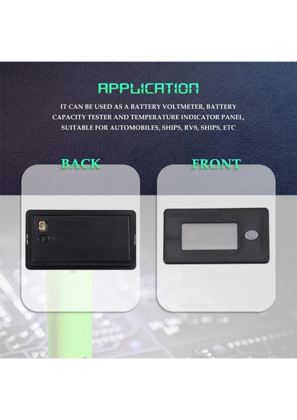 Kapasite MONITÖRÜ,10-100V METRE,12V 24V 48V Yüzde (Yurt Dışından) fırsatları