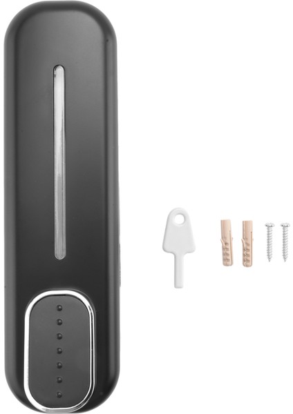 Sabunluk Duvara Montaj, 350ML El Sıvı Dispenseri Siyah (Yurt Dışından)