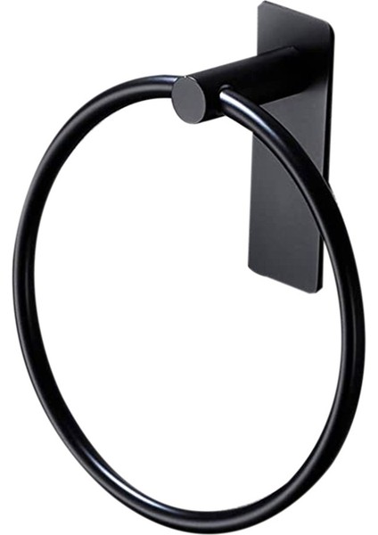 Banyo Için Kendinden Yapışkanlı Yuvarlak Havlu Askısı, Paslanmaz Çelik Siyah (Yurt Dışından) modelleri