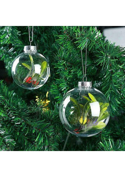 20 Pcs Dıy Noel Topları, Noel Ağaçları Için Metal Kapaklı 8cm (Yurt Dışından) fırsatları