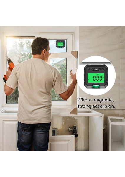 Hassas Dijital Inklinometre Elektron Açı Ölçerler Manyetik-Siyah (Yurt Dışından) modelleri