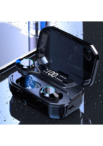 Tws Su Geçirmez Dijital Spor Kablosuz Bluetooth Kulaklık 5.0 Kulaklık (Yurt Dışından)