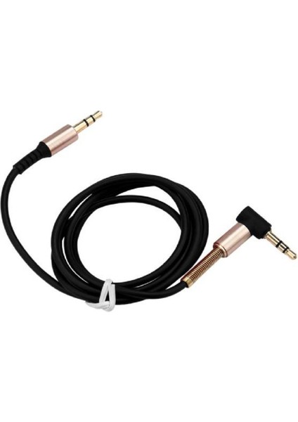 3,5 mm Jack Erkek - Erkek Kulaklık Aux Ses Uzatma Kablosu (Siyah) (Yurt Dışından)