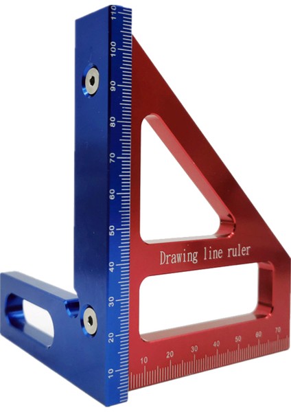 Ağaç Işleme Kare Iletki Alüminyum Alaşımlı, Kırmızı L (Yurt Dışından)