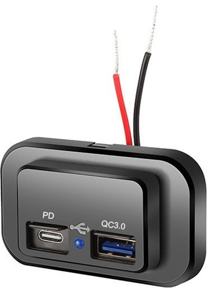 Usb+Pd Araç Şarj Soketi 12V/24V USB Şarj Ayırıcı Güç Adaptörü (Yurt Dışından)