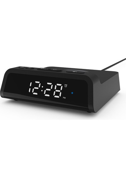 Kablosuz Şarj Aletli Elektrikli LED Çalar Saat, iPhone 12/11 Için, Siyah (Yurt Dışından) fiyatları