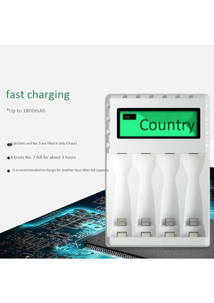 4 Yuvalı Akıllı Akıllı LCD Ekran Şarj Cihazı (Yurt Dışından) fiyatları