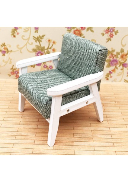 1/12 Dollhouse Minyatür Tekli Koltuk Koltuğu - Bebek Kanepe,yeşil (Yurt Dışından)