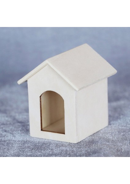 1:12 Mini Ahşap Simülasyon Köpek Kulübesi Modeli Dollhouse Bahçe Dekorasyon (Yurt Dışından)