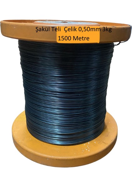 Platin Hırdavat Şakül Teli Çelik 0,50MM 3kg ( 1500 Metre )