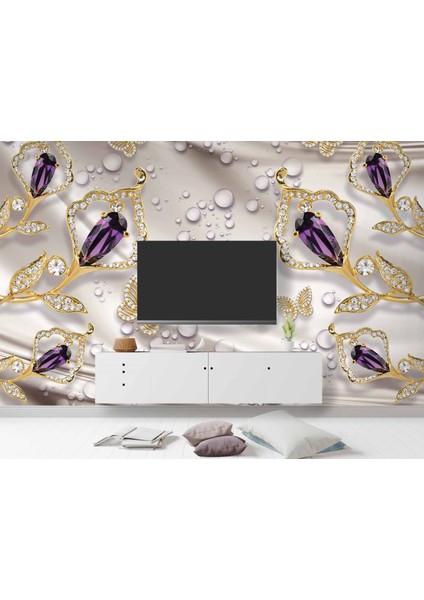 Swarovski Taşlı Duvar Kağıdı Baskı