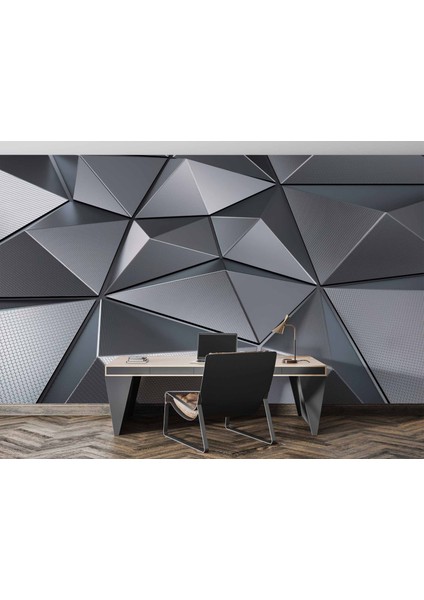 3 Boyutlu Metalik Siyah Duvar Kağıdı Baskı fırsatları