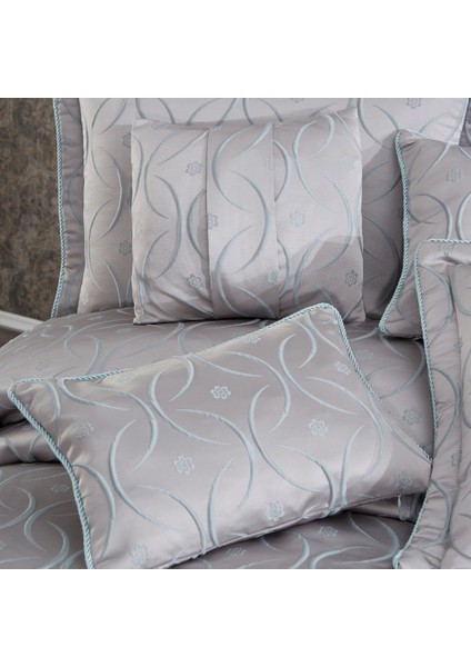 Hera Gri - Mint Çeyizlik Çift Kişilik Yatak Örtüsü indirimleri