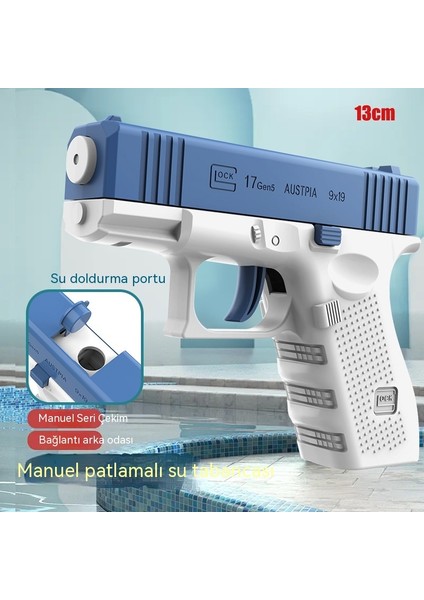 Yeni Çocuk Kılavuzu Glock Su Tabancası Oyuncak Patlama Çocuk Yaz Plaj Mini Su Tabancası (Yurt Dışından)