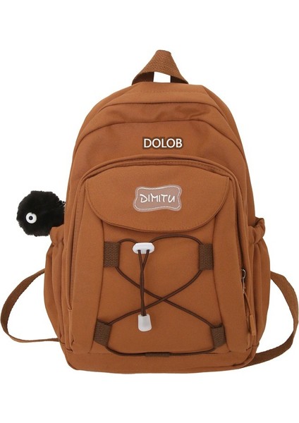 Sırt Çantası Yeni Ins Trend Serin Büyük Kapasiteli Öğrenci Çantası Taşınabilir Hafif Ortaokul Sırt Çantası (Yurt Dışından)