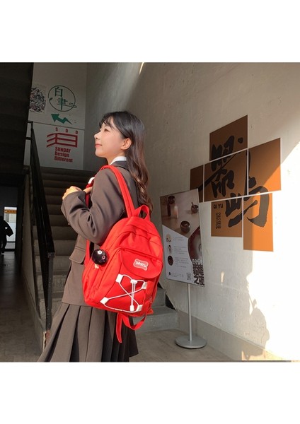 Sırt Çantası Yeni Ins Trend Serin Büyük Kapasiteli Öğrenci Çantası Taşınabilir Hafif Ortaokul Sırt Çantası (Yurt Dışından) modelleri