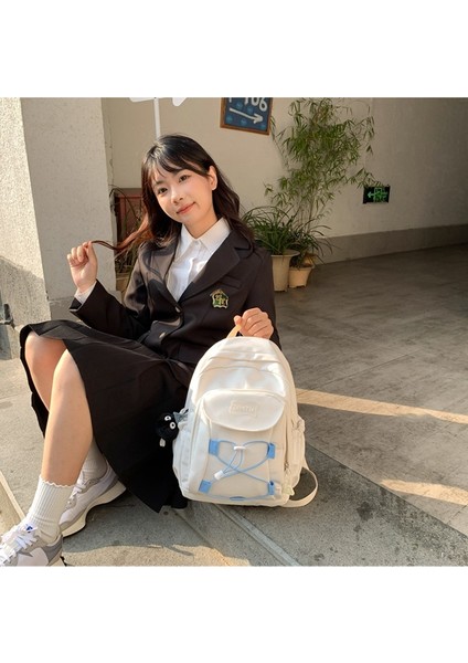 Sırt Çantası Yeni Ins Trend Serin Büyük Kapasiteli Öğrenci Çantası Taşınabilir Hafif Ortaokul Sırt Çantası (Yurt Dışından) fırsatları