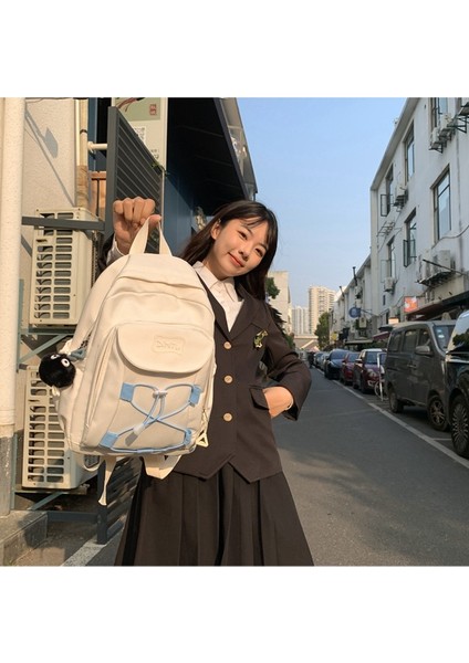 Sırt Çantası Yeni Ins Trend Serin Büyük Kapasiteli Öğrenci Çantası Taşınabilir Hafif Ortaokul Sırt Çantası (Yurt Dışından) indirimleri