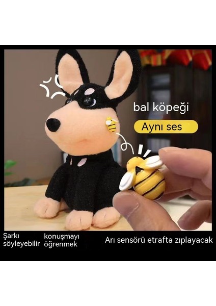 Arı Tarafından Sokulan Arı Köpek Elektrikli Oyuncak Yaratıcı Peluş Sesli Köpek Yavrusu (Yurt Dışından)