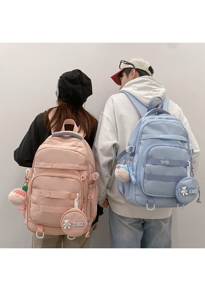 2024 Bahar Yeni Öğrenci Sırt Çantası Okul Çantası Basit Kore Tarzı Sırt Çantası Kadın Seyahat Eğlence Çantası (Yurt Dışından) fiyatları